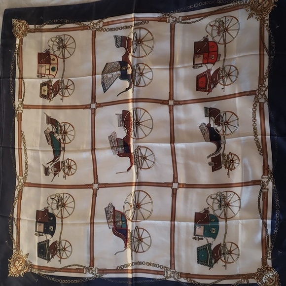 R-1226- Women's Scarf Blue Brown Red Green Cream Colors NWT - Picture 1 of 10